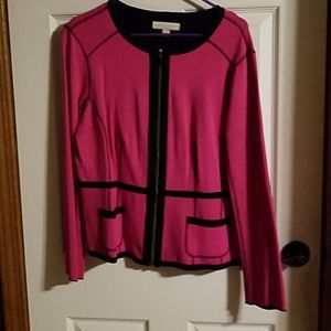 Laura Ashey fushia and black jacket